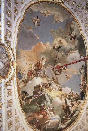 TIEPOLO, Giovanni Domenico The Apotheosis of the Spanish Monarchy Norge oil painting art